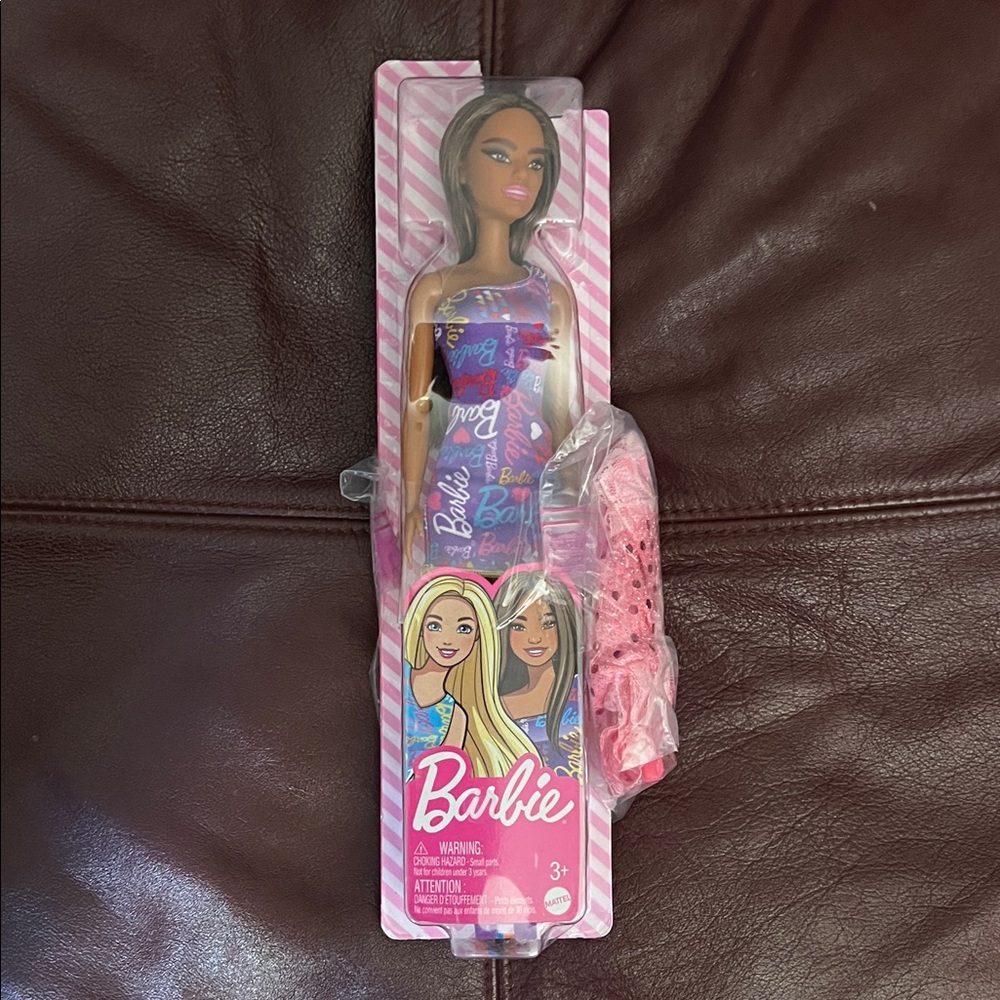 Barbie Doll in Vibrant Pink and Purple Outfit